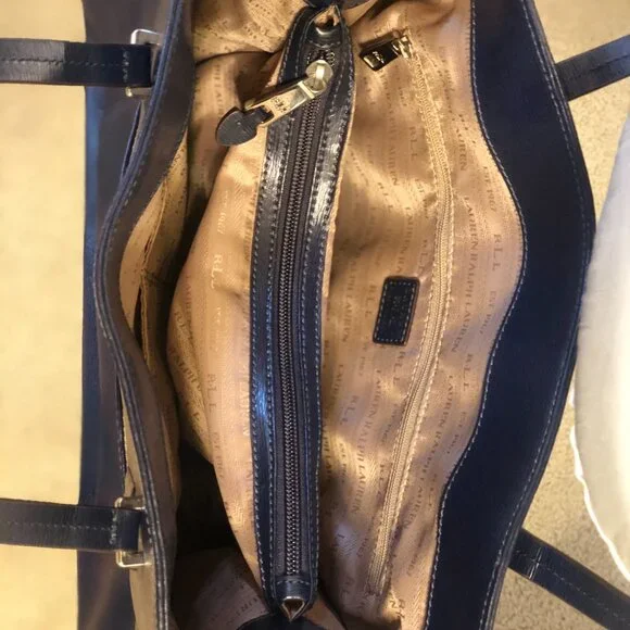 Ralph Lauren Navy Tote - Picture 3 of 8